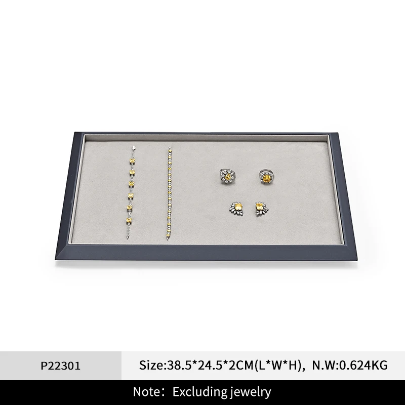 Luxury Jewelry Display and Storage Leather Tray