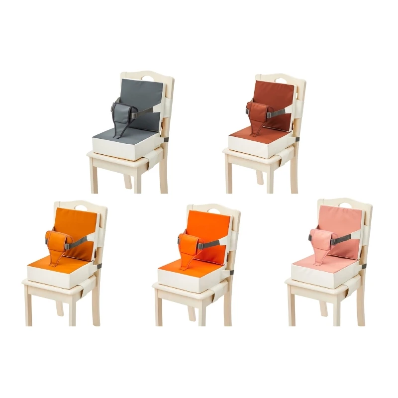 Toddler Booster for Dining Table Toddler Cushion Portable Baby Kids Chair Heightening Pad Child Chair Safety Belt Protection