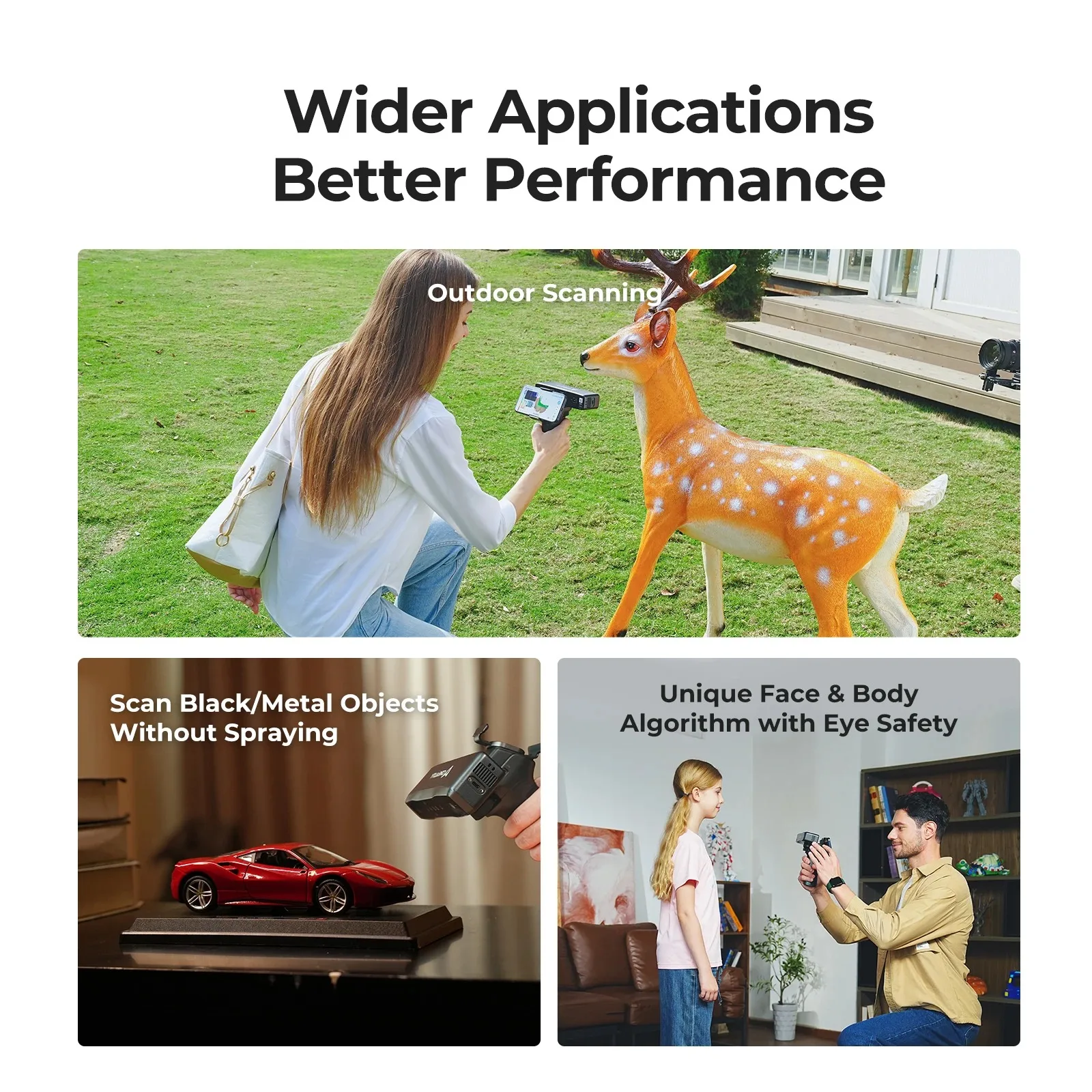 브릿지 키트가 포함된 Creality Otter Lite 3D 스캐너 휴대용 무선 스캐닝 최대 0.05mm 정확도 24비트 스캐닝 최대 30fps