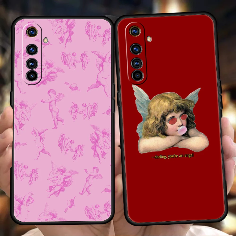 Vintage Cupid Angel Design Soft TPU Phone Case