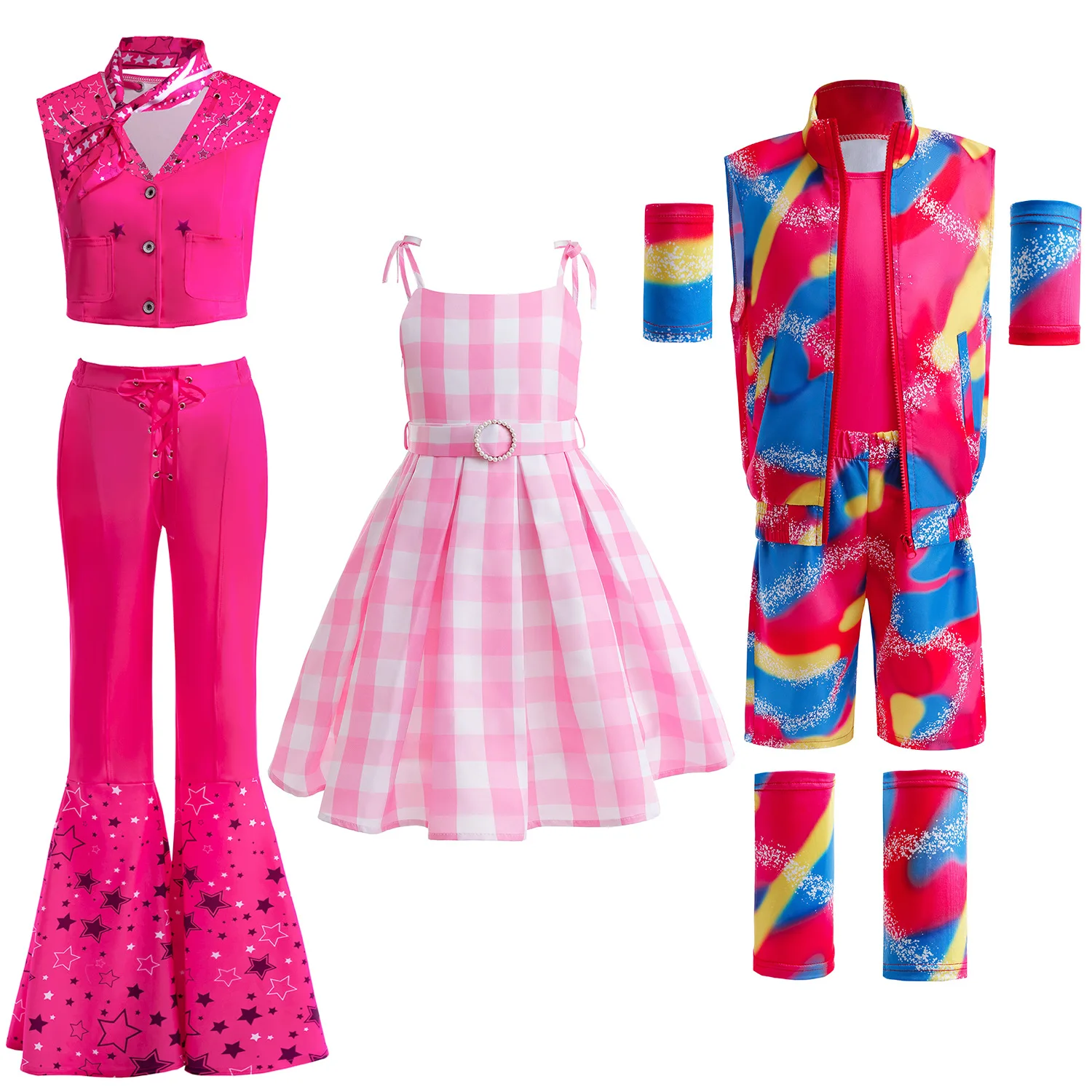 Barbie Cos Abbigliamento 2023 Live-Action Movie Barbie Dress Ken Halloween Costume Cosplay Per Bambini