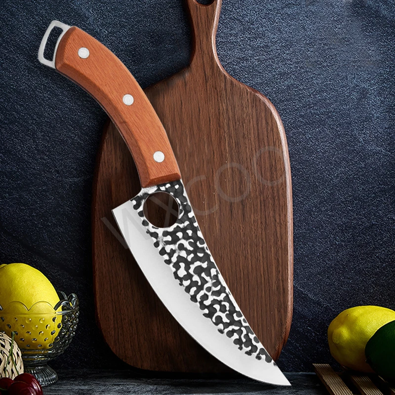 

Stainless Steel Kitchen Knives 5CR15 Chef Knife EDC Hunting Knife Butcher Knife For Kitchen Cooking