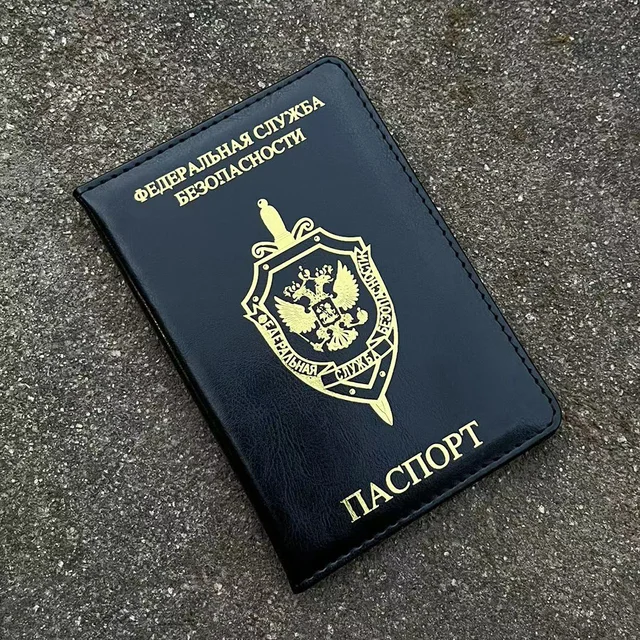 FSB of Russia Passport Cover with Names Travel Certification Covers for