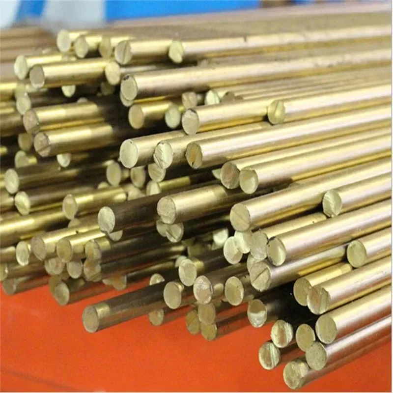 H59 Brass Round Bar Rod Circular Tube Hardware Solid Round Rods Wires Sticks Gold Repair Welding Brazing Soldering Dia. 15-40mm