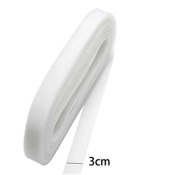 Horsehair Braid for Sewing and Crafting - Stiff Polyester Ribbon for Wedding Decor, Hats, and Fascinators (3cm White)