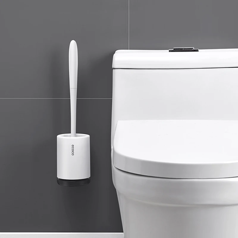 Toilet Brush Seamless Patch Bathroom Accessories Wall-mounted Seamless Stickers