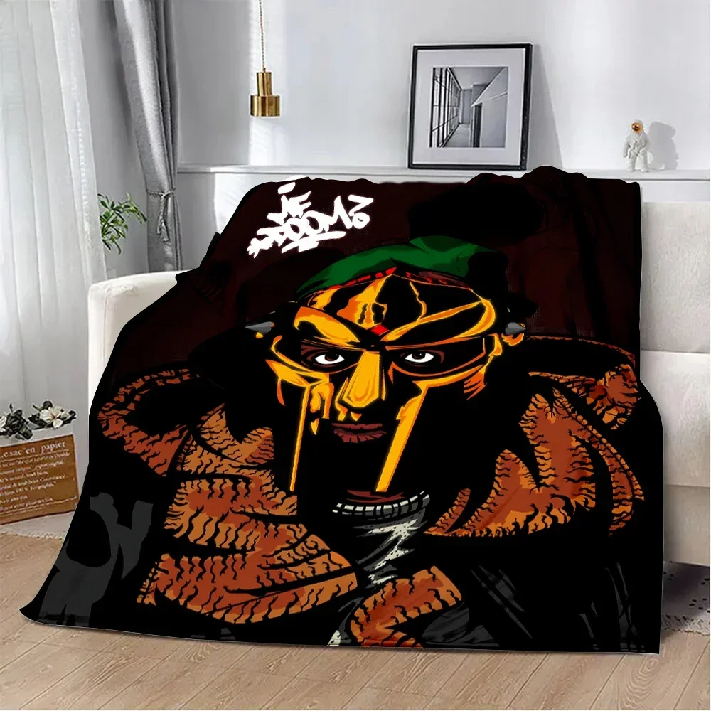 Rapper MF DOOM Hot Singer Printed Blanket Picnic Blankets Warm Blanket Soft and Comfortable Blanket Home Travel Birthday Gift 5