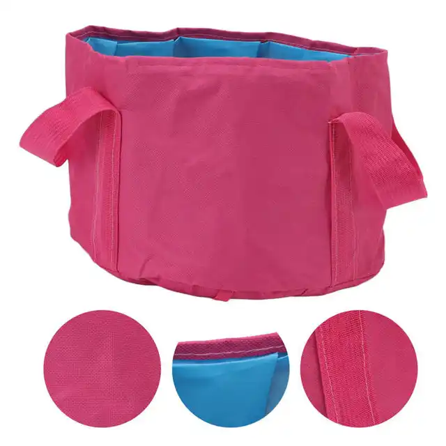 Összecsukható Kemping Vödör Dupla Rétegű Térmegtakarítás Kültéri Hordozható Széf Piknikhez - Image 6