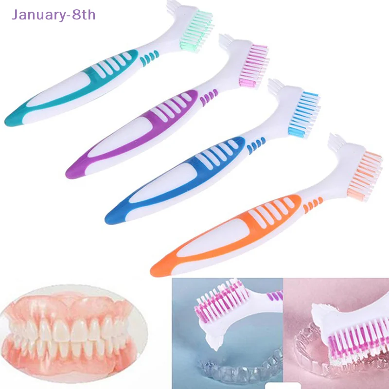 

Щетка для чистки зубных протезов и эргономичная многослойная резиновая ручка