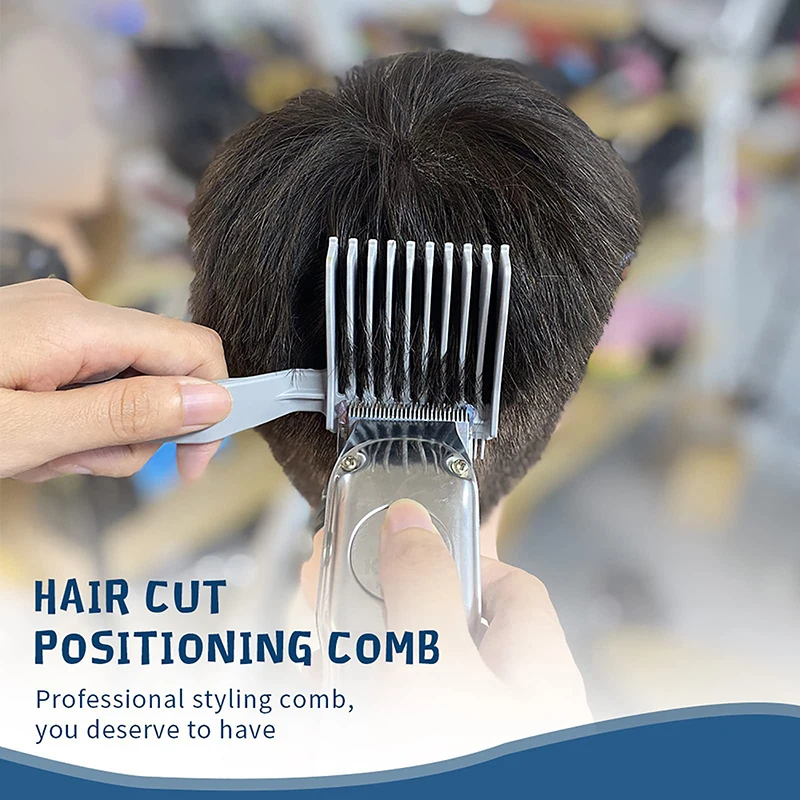 Hair Comb Men's Gradient Hairstyle Comb Hair Cutting Tool Professional Hair Comb Styling Tools Men Flat Top Guide Haircut Clipper