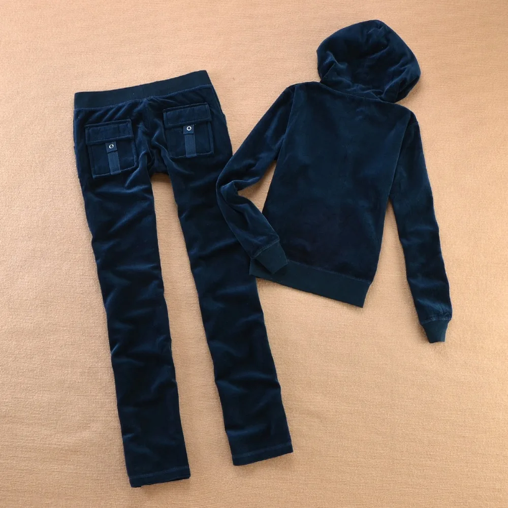 

Brand Tracksuits Women's Clothing Velour Tracksuit Suit Y2K Women Velvet Tracksuit Sewing Set