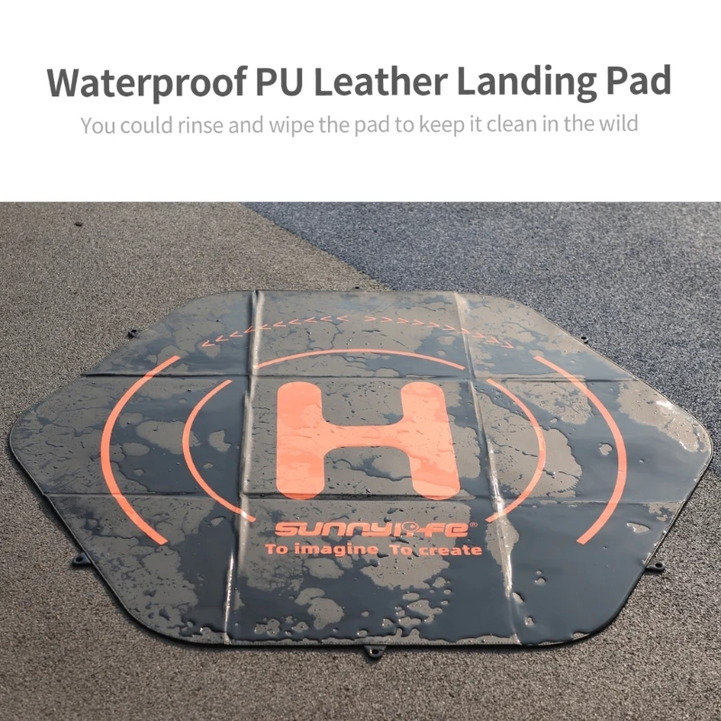 110cm Waterproof Landing Pad Foldable Parking Apron with Ground Nails & Organiser Bag for Mavic3 Pro/Matrice30 Series