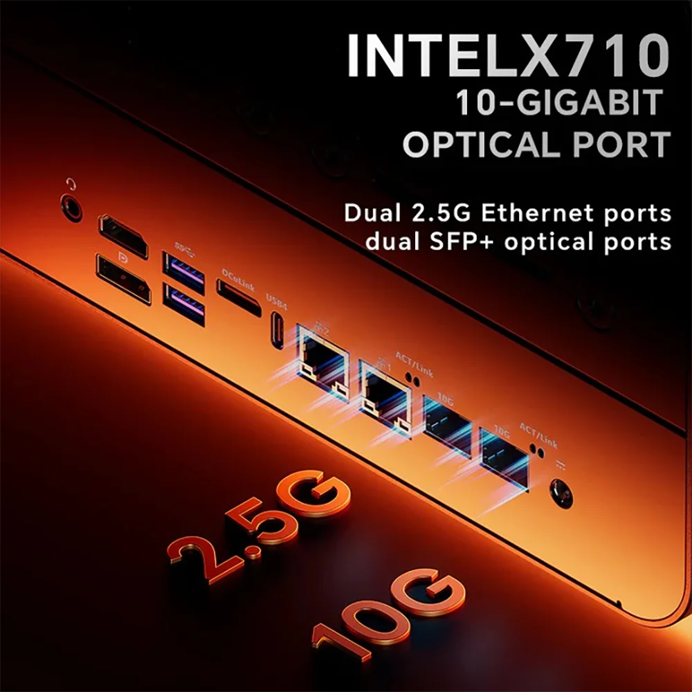 AOOSTAR WTR MAX NAS Mini PC AMD Ryzen PRO 8845HS 8C