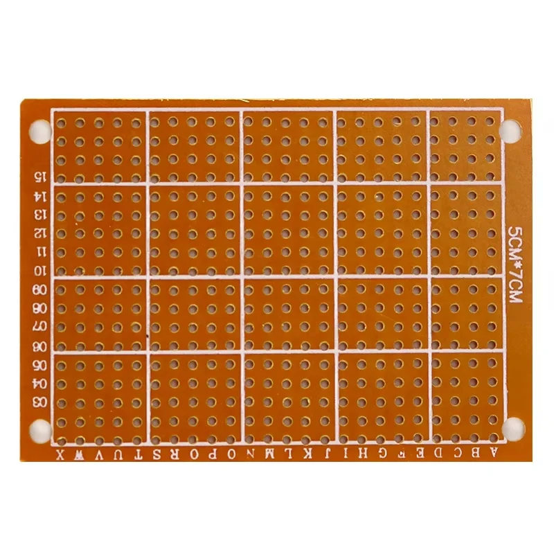 5/10PCS DIY Corkboard PCB Universal Board 5*7CM PCB DIY Prototype Paper Universal Board Yellow Single-Sided Copper