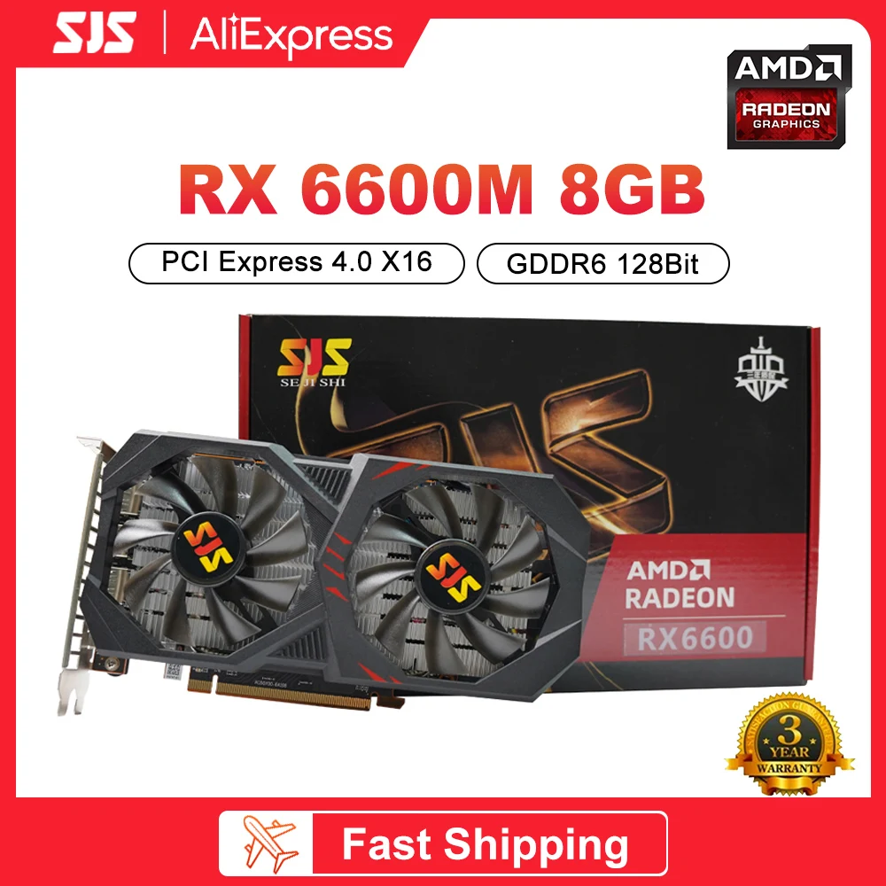 Sjs Rx 6600 Rx 6600M Rtx 3060M Rtx 3070 Rx 5500 Xt Gtx 1660S Rtx 2060S 6Gb 8Gb 12Gb Scheda Grafica Gpu Supporto Scheda Video Placa