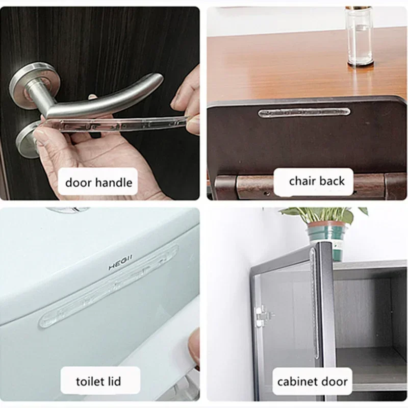 Transparent Self Adhesive Silicone Door Stopper Cabinet Bumpers Wall Protector Furniture Refrigerator Anti-crash Pad Silicone Door Stopper,Door Stopper Bumpers,Door Stopper,Silicone Rubber Bumpers