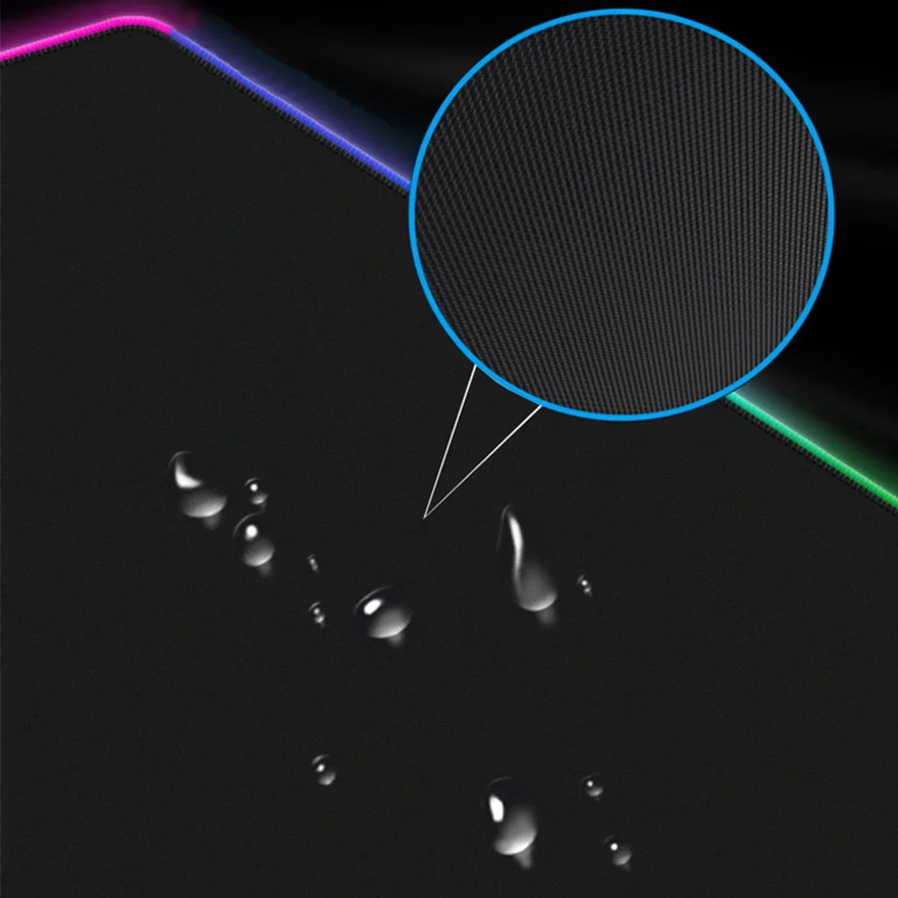 Enhanced RGB Gaming Mousepad - Extra Large Desk Mat with LED Lighting