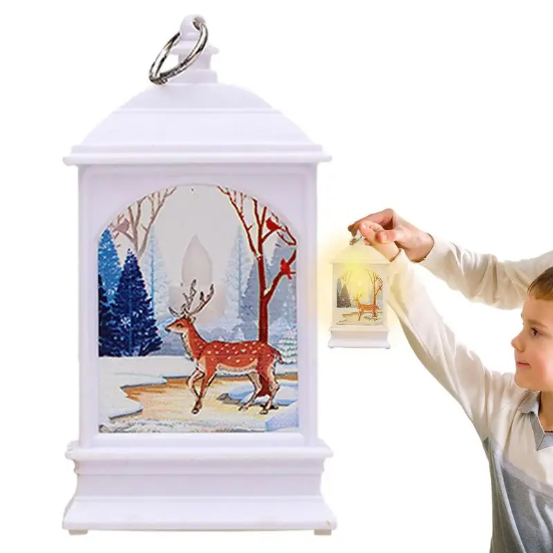 

Рождественские фонарики Санта-Клауса, ветровые огни, Счастливого Рождества, украшение для фотографий, подарки на новый год