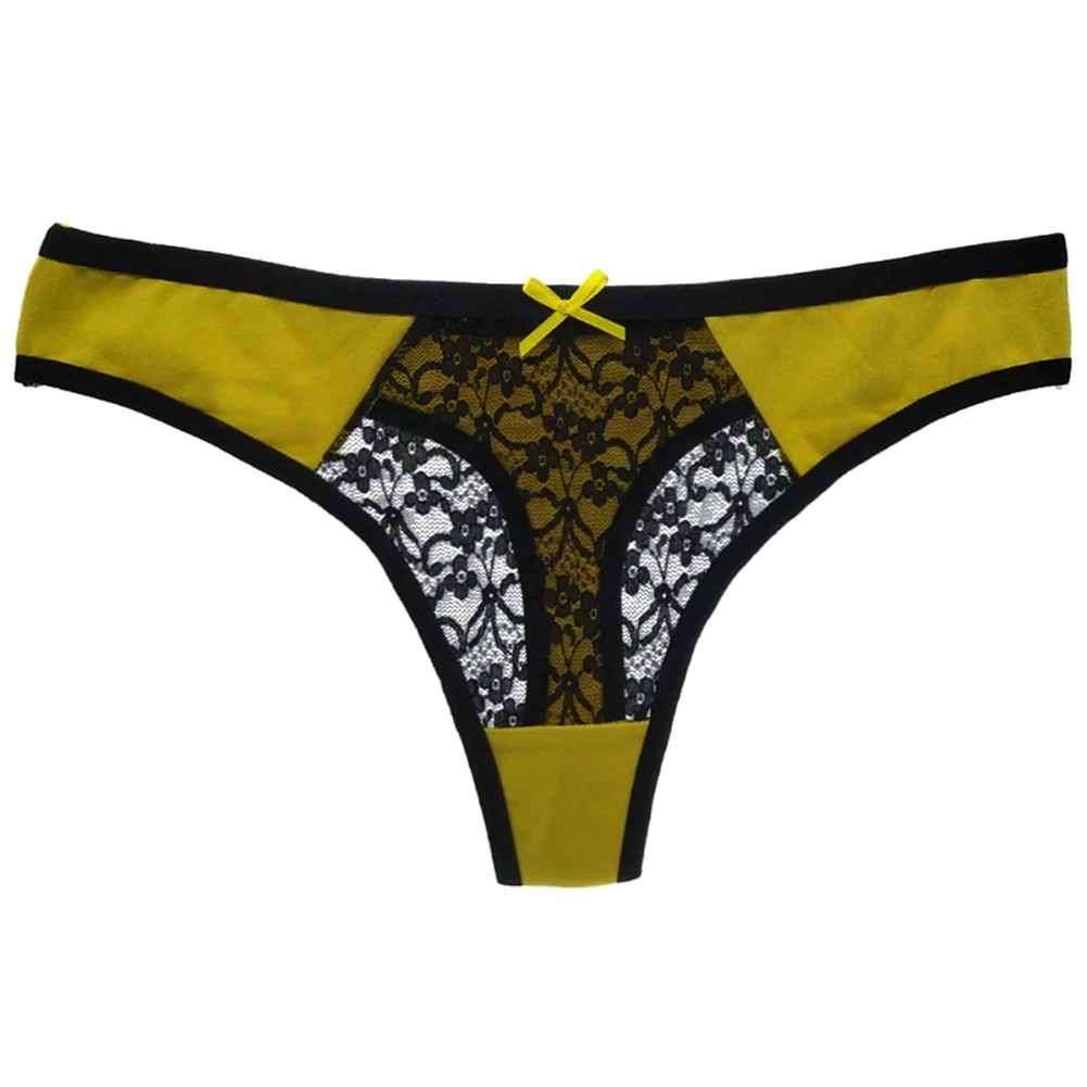 Girls underwear teen girls panties summer fashion lace G-string ultra-thin breathable briefs with bow low waist 7-16Y