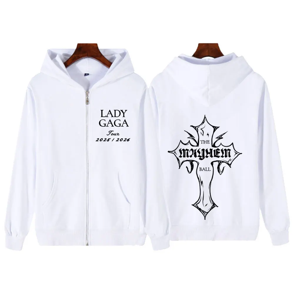 Lady Gaga The Mayhem Ball Tour 2025 Zipper Hoodie Men Women