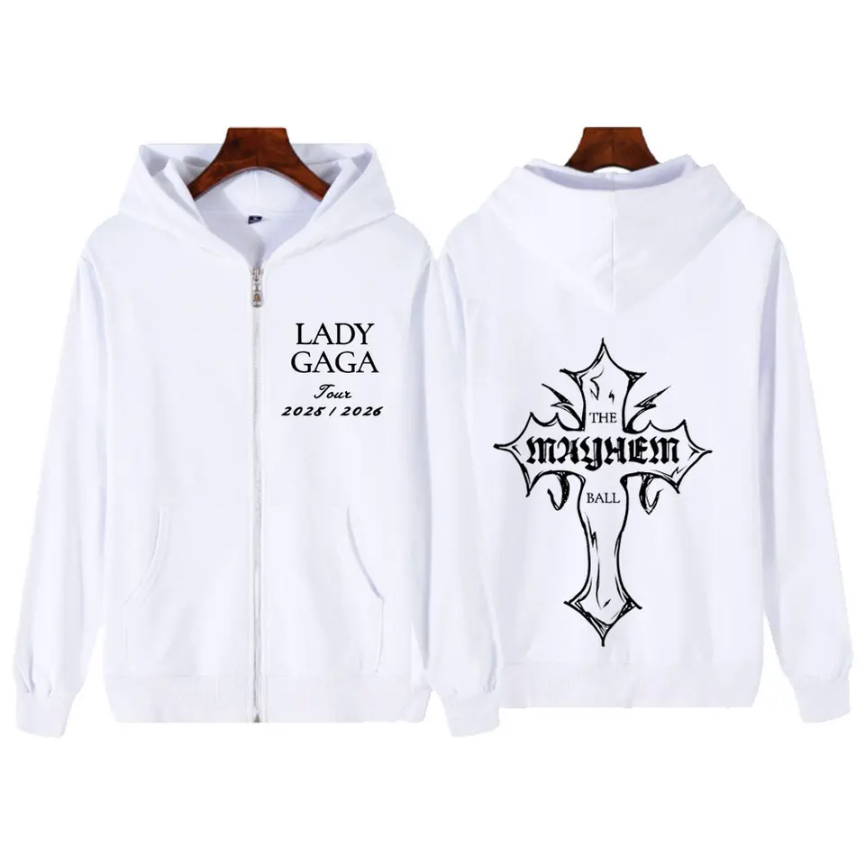 Lady Gaga The Mayhem Ball Tour 2025 Zipper Hoodie Men Women