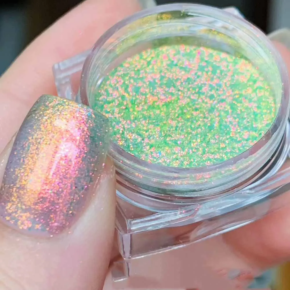 Ultra Bright Mirror Effect Crystal Nail Pigment Powder