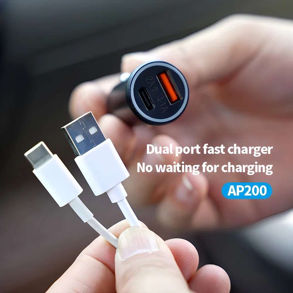 Car Charger USB Type C with GPS Locator 20W