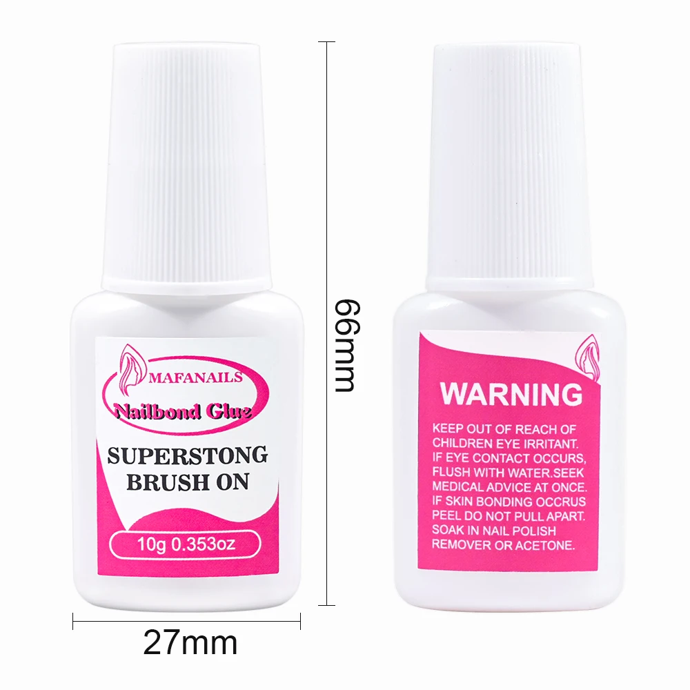 1/3/5Pcs Strong Nail Glue For False Nail Tips Fast-Dry Acrylic Nail Rhinestone Decoration Extension Glue Diamond Sticky Glue 6