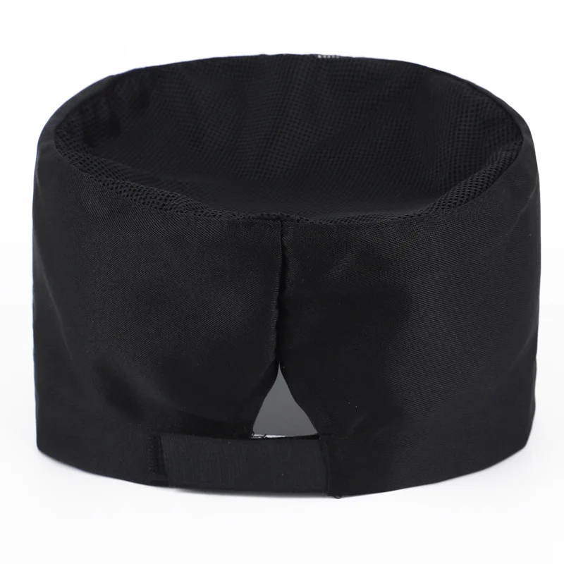 Custom Logo Dome Mesh Chef Hats Women Men Breathable Adjustable Food Service Work Cap Japanese Korean Style Cuisine Hat Cook Hat