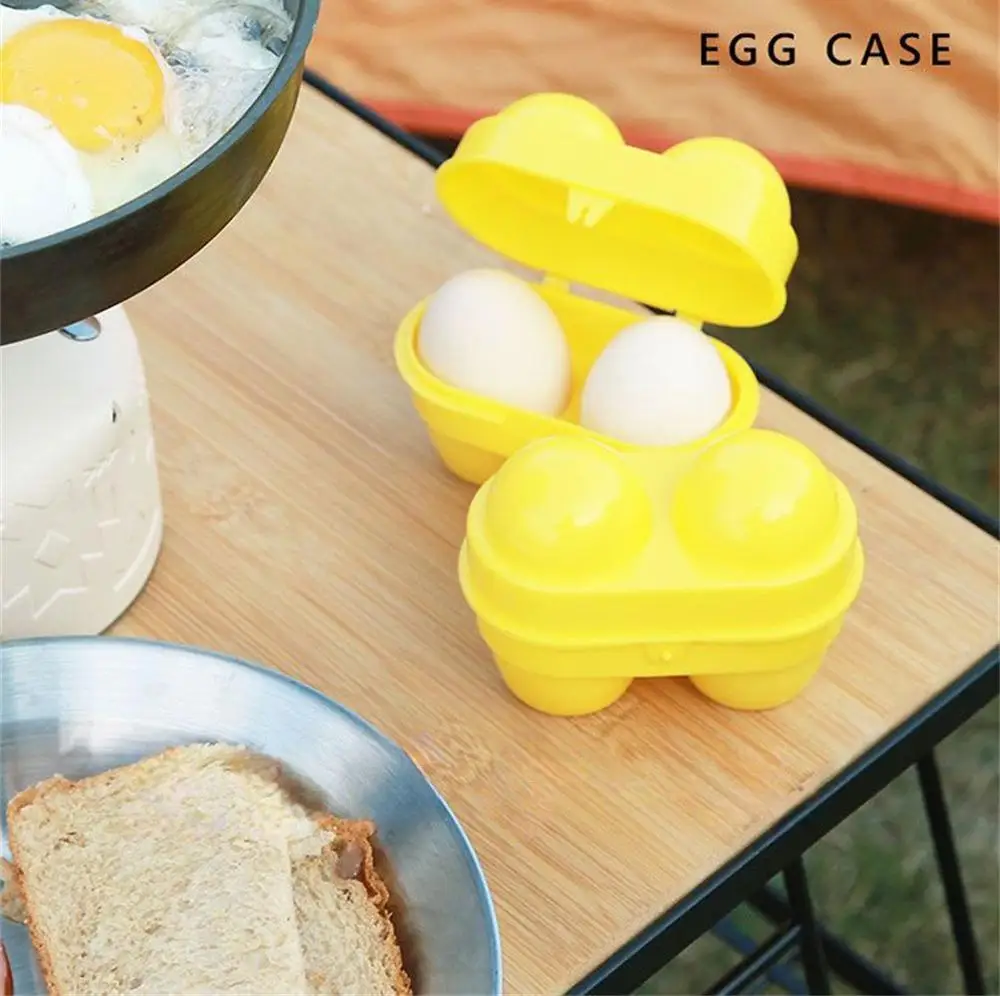 Description Picture 2 of itemEgg Storage Box 2 Grids Portable Plastic Egg Dispenser Holder Container Organizer For Outdoor Traveling Camping Picnic Eggs Case