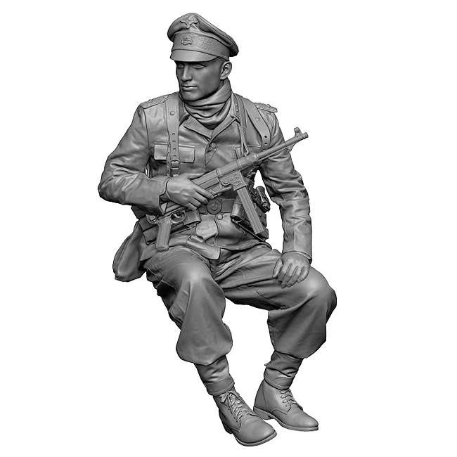 1/35 레진 모델 키트 군인 무색 및 자체 조립식 A-2262