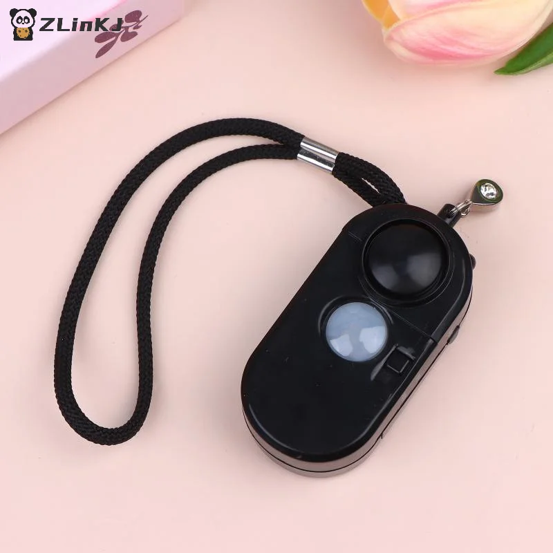 1Pc 휴대용 미니 모션 감지기 알람 120DB 사이렌 SOS 손전등 LED 라이트 보안 여행 홈 어린이 안전 개인 경보