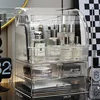 Cosmetics storage box, high-end skincare products, dust-proof household items, desktop shelf, acrylic transparent tape cover 6