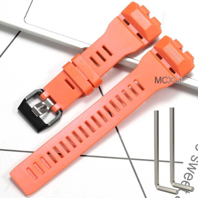 Men's Sport Waterproof Rubber Watchband Replacement Strap