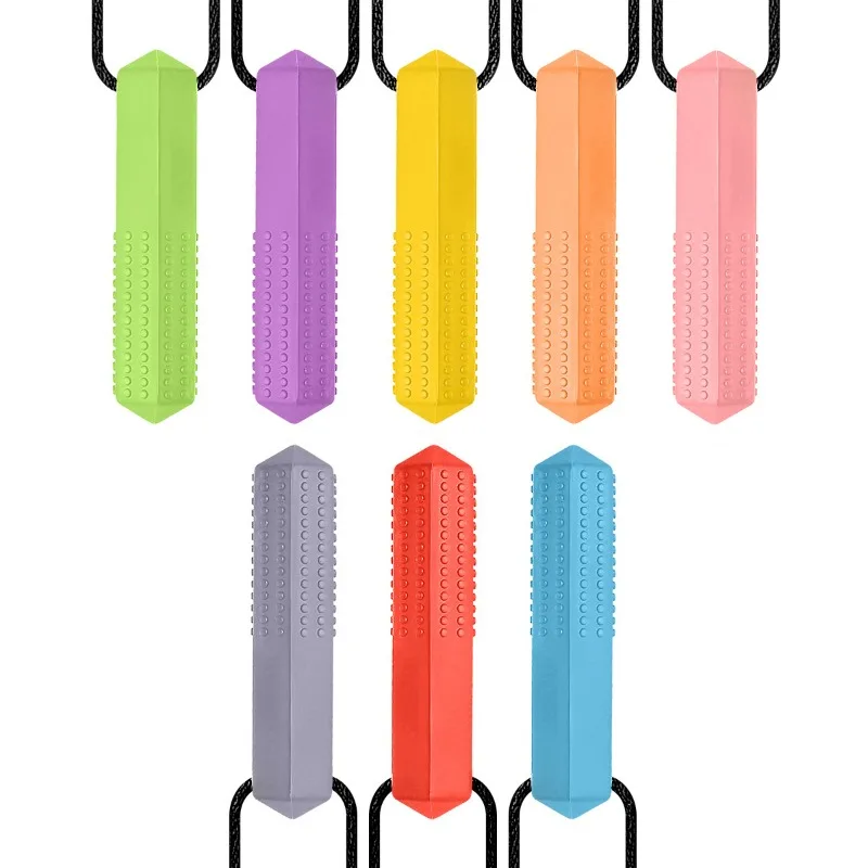 Teething Toys Teething Beads Baby Silicone Teether Kids Chew Necklace Sensory for Autism ADHD