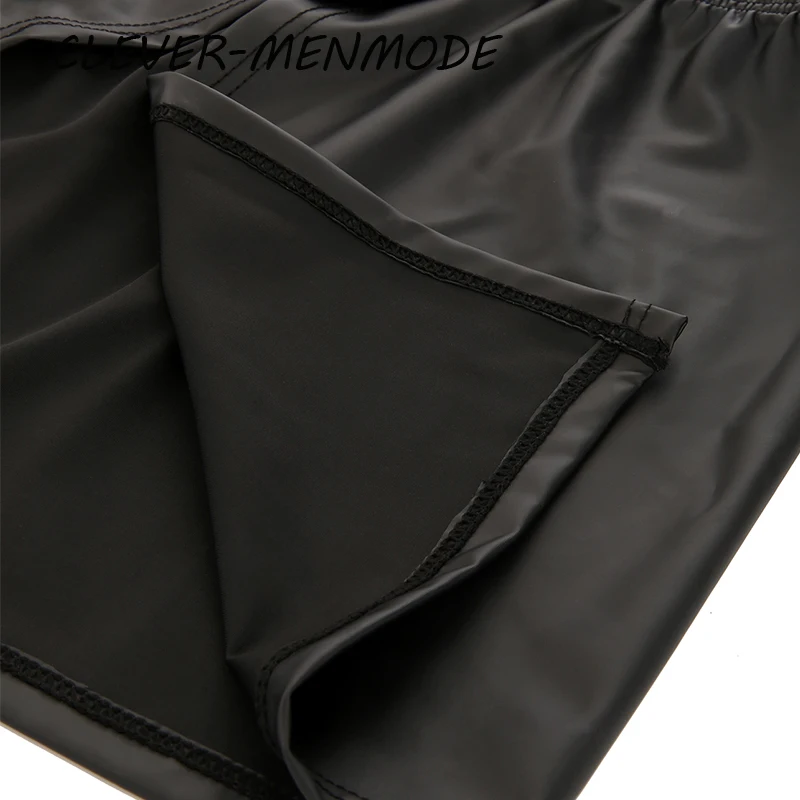 Men's Sexy PU Leather Side Opening Skirt