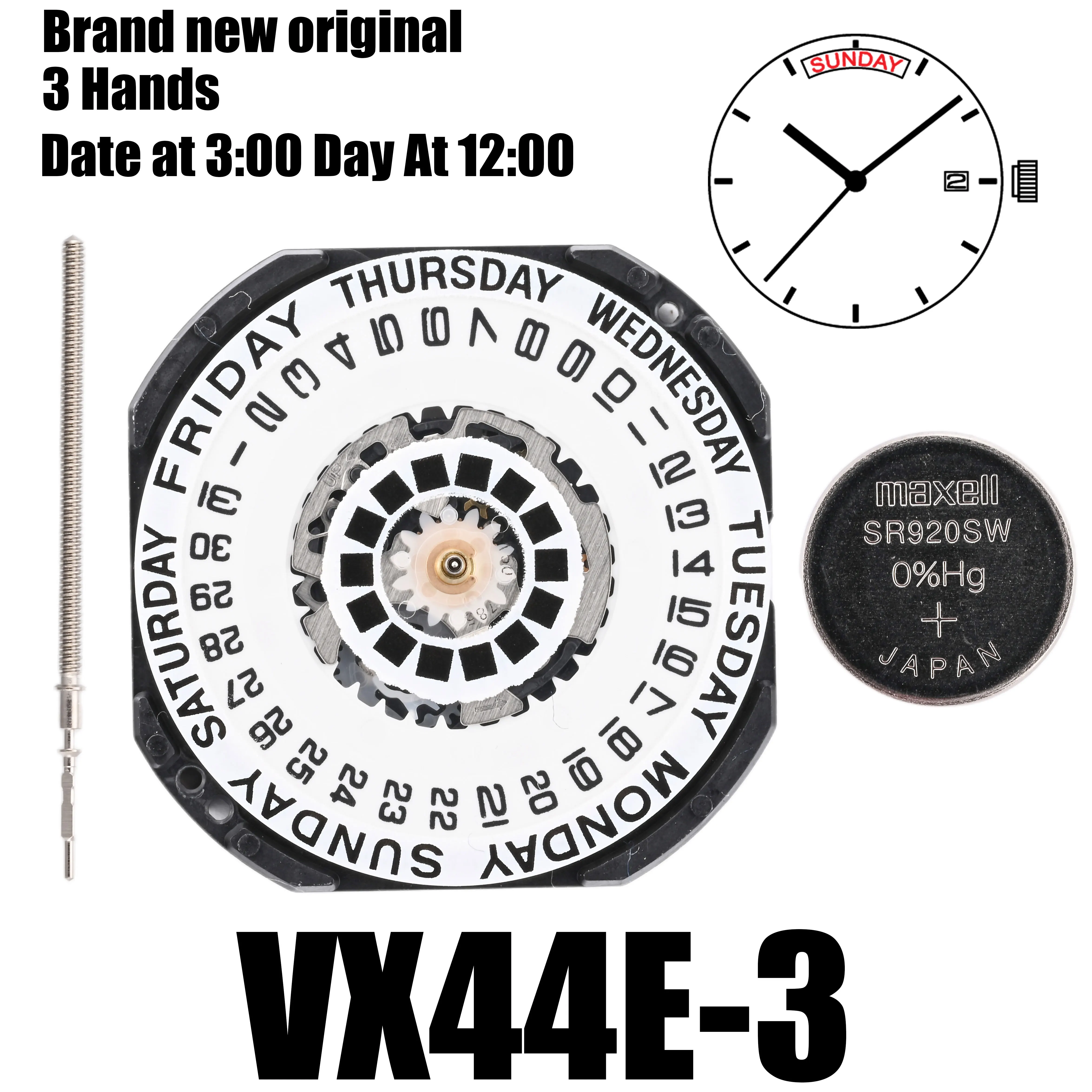 VX44 Movemet Epson VX44E Movemet Japan Genuine VX Calendar Series