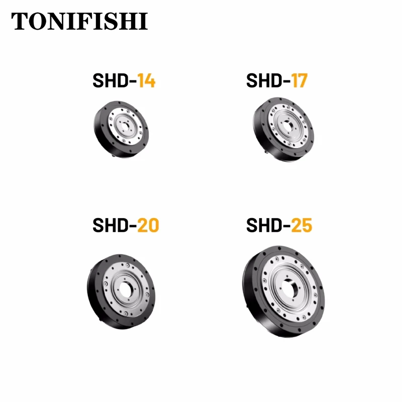 Harmonic Drive SHD-14 Series Precision Robot Gear Harmonic Reducer Horizontal Installation Reducer Reduction Ratio 30-50-80-100