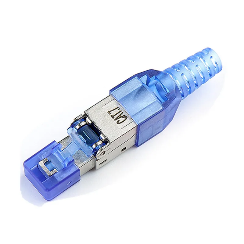 Cat7 Rj45 Connector Plug Rj 45 Connectors Cat 7 Crystal Head Shielded 10g 8p8c Network