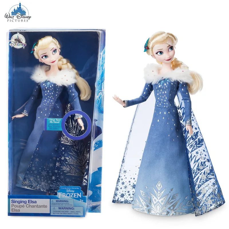 Boneca original da disney, 33cm, boneca frozen, elsa, anna