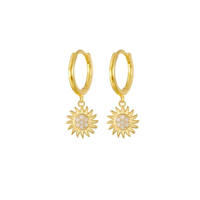 A Pair 925 Silve Gold Color Copper Colorful Rainbow Hoops Earring For Women Demon Eye Gift Smile Face Jewelry Crown Earrings W0161-Y