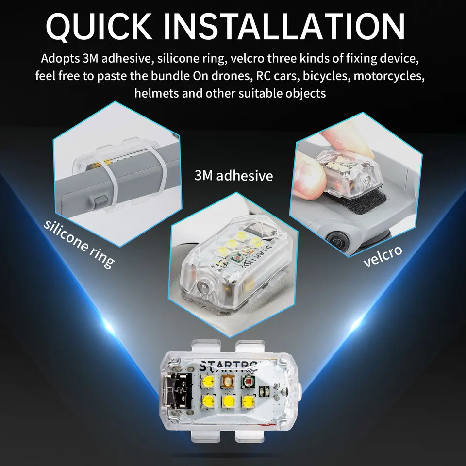 STARTRC Mini 3 Nachtlicht Scheinwerfer Für DJI Mini 3 Zubehör, Drone LED Navigation Light Kit