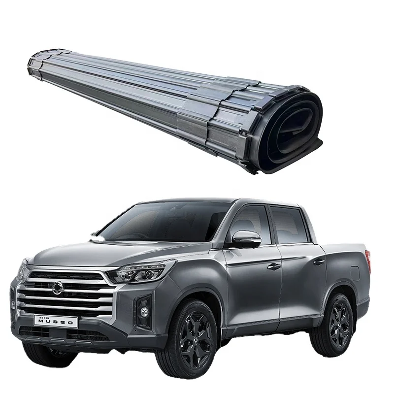 

4x4 Accessories Vehicles Tonneau Cover Pickup Hard Roll-up Bed Cover For Ssangyong MUSSO