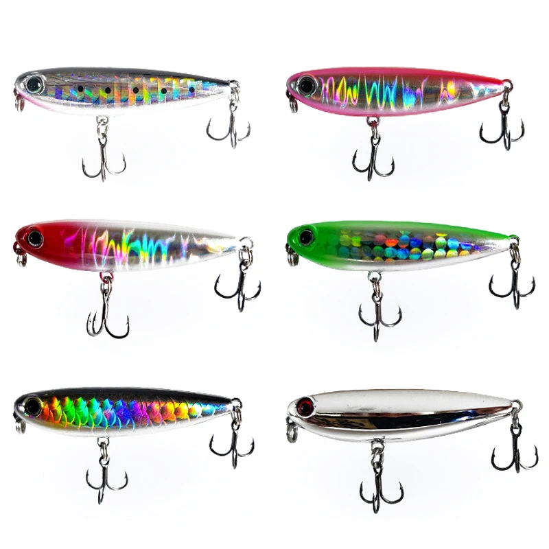 45mm 2.8g Mini Floating Pencil Lures Micro Topwater Fishing Bait Artificial Twitchbait 3D Wobblers Swimbait for Fishing Tackle