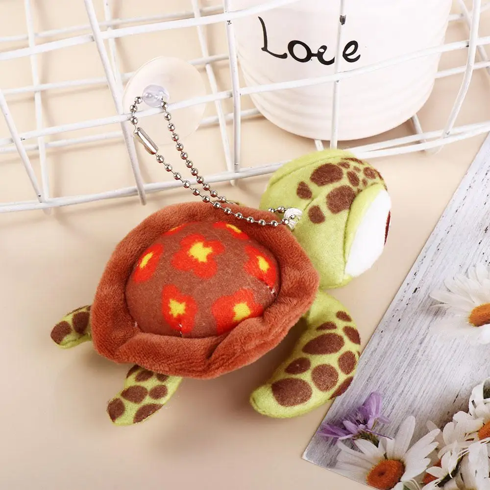 

Stuffed Animal Christmas Present Charm Pendant Turtle Keychain Backpack Pendant Plush Turtle Keyring Turtle Plush Keychain