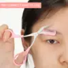 Eyebrow Trimmer Scissors with Comb Eyebrow Shaping Cut Scissors Non Slip Finger Grips Hair Removal Beauty Accessories 4