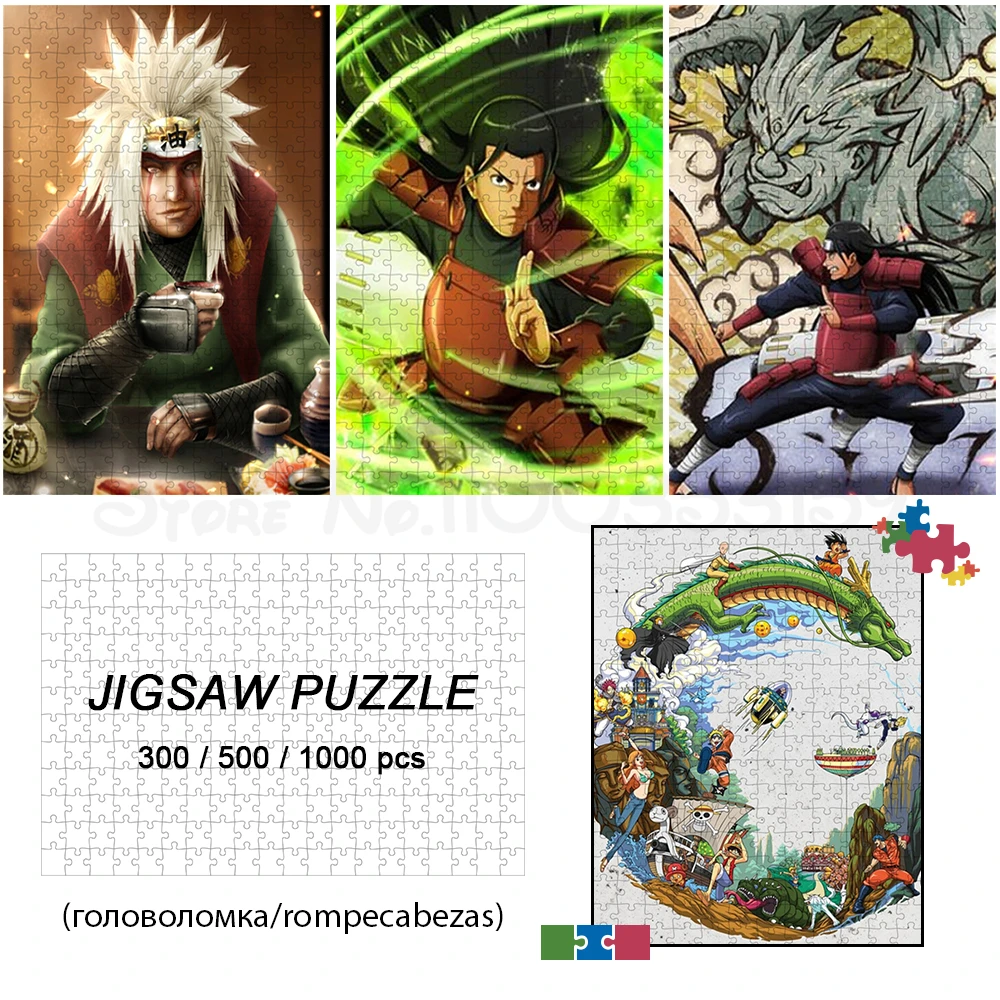 

Uchiha Madara Jigsaw Puzzles Naruto Series Board Games Pain Namikaze Minato Games and Puzzles Cartoon Anime Puzzle Toys Hobbies