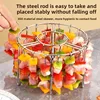 12/24/48 Skewers  Air Fryer Stainless Steel Grill Vertical Skewer Hanging Oven Kebab Rack Kebab Holder Kitchen Gadgets Grill