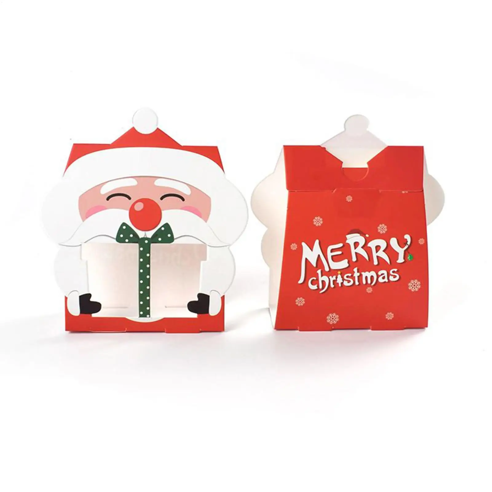 8Pcs Christmas Treat Bags Reusable Holiday Festive Containers Christmas Cookie Candy Holiday Treat Bags for Party Favors