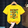 Kawaii Kids 4-9th Birthday Master Builder Block Building Boys Tshirt Birthday Party Dress Cute Children Tshirt Boys Shirt Top 3